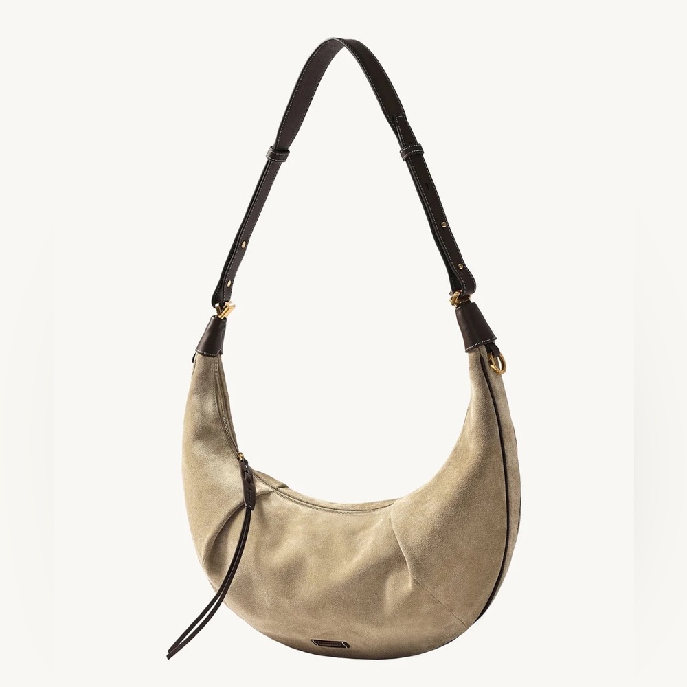 Songmont Large Luna Hobo Bag Dune Suede - Picture 10 of 12